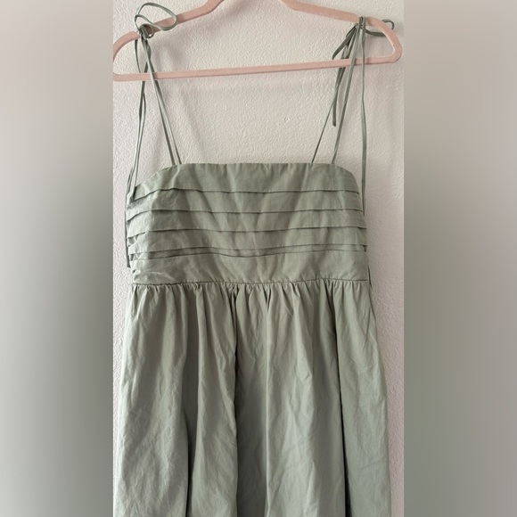 Altar’d State Marsha Pleated Mini Dress Mint Green Size L - Picture 5 of 15